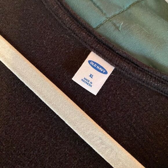 Old Navy Black Cotton Wrap Top Short Sleeve Size XL - Picture 7 of 8